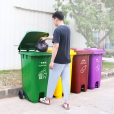 Dr.Dirt 660L Plastic Outdoor Trash Bin - Cleanic Cleaning Equipment