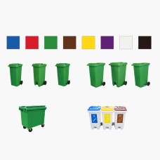 Dr.Dirt 660L Plastic Outdoor Trash Bin - Cleanic Cleaning Equipment