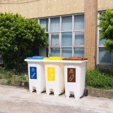 Dr.Dirt 660L Plastic Outdoor Trash Bin - Cleanic Cleaning Equipment