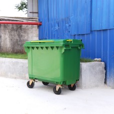 Dr.Dirt 660L Plastic Outdoor Trash Bin - Cleanic Cleaning Equipment