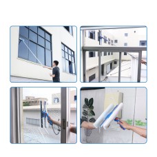 CT 2 In 1 Plastic Swivel Combo Window Squeegee - Cleanic Cleaning Equipment
