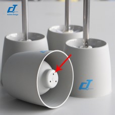 Italy CT CTB 540GY COMPLETE TOILET BRUSH, STAINLESS - Cleanic Cleaning Equipment