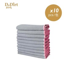 Dr.Dirt 四色邊微纖維清潔布 35x35cm 10條裝 - Cleanic Cleaning Equipment
