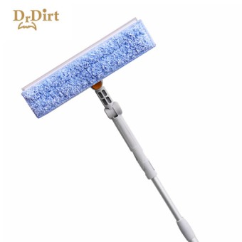 Dr.Dirt 外窗二合一調向玻璃刮 配1塊備用塗水布 及 1條備用膠條  配1.23米伸縮桿