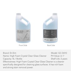 Dr.Dirt Glass, Window and Mirror Cleaner - Cleanic Cleaning Equipment