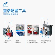 CT Basic Version Kentucky Mopping Trolley - Cleanic Cleaning Equipment