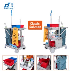 CT Basic Version Cleaning Trolleys With Source Separation - Cleanic Cleaning Equipment