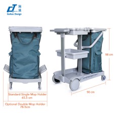 CT Basic Version Cleaning Trolleys With Source Separation - Cleanic Cleaning Equipment