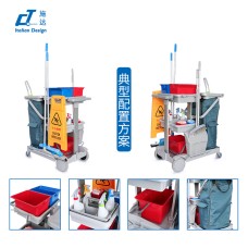 CT Basic Version Cleaning Trolleys With Source Separation - Cleanic Cleaning Equipment