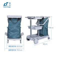 CT Basic Version Cleaning Trolleys With Source Separation - Cleanic Cleaning Equipment