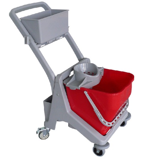 施達 多用途迷你清潔服務車/配25L圓拖桶