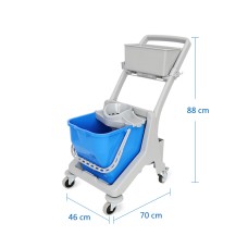 CT Mini Round Mop Trolley - Cleanic Cleaning Equipment