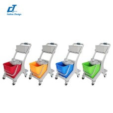 CT施達 多用途迷你清潔服務車/配25L圓拖桶