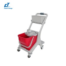 CT施達 多用途迷你清潔服務車/配25L圓拖桶