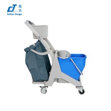 CT施達 多用途迷你清潔服務車配垃圾袋/配25L圓拖桶 - Cleanic Cleaning Equipment