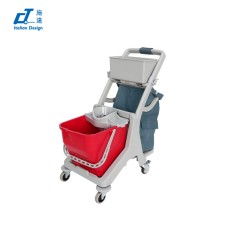 CT Mini Round Mop Trolley - Cleanic Cleaning Equipment