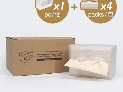 迷你紙巾盒，平日在家可掛牆用，出門時可直接取下帶出去。