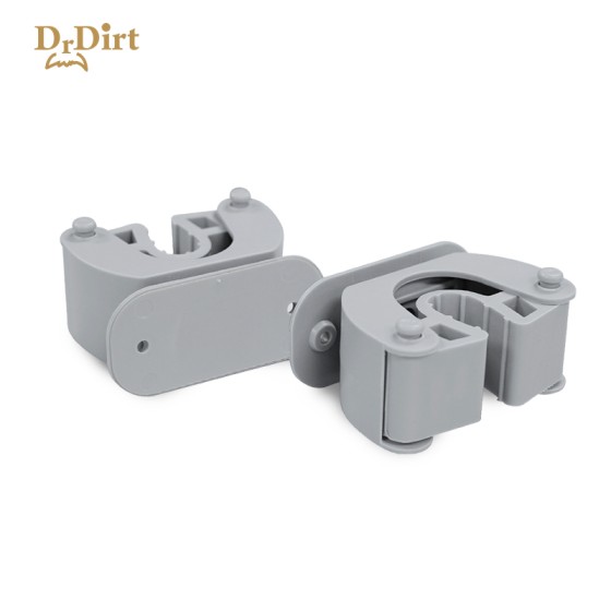 Dr.Dirt 免打孔橡膠夾扣 2個裝 鑽孔款