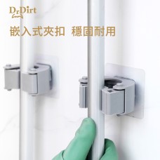 Dr.Dirt 免打孔橡膠夾扣 2個裝 配納米黏膠