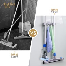Dr.Dirt 免打孔清潔工具收納掛鉤 2夾扣連1掛鉤