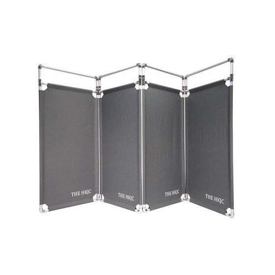 活動圍欄屏風 灰色 鋁管