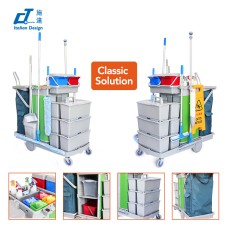 CT Flat Mopping Cabinet Trolley - Cleanic Cleaning Equipment