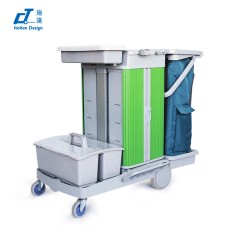 CT Flat Mopping Cabinet Trolley - Cleanic Cleaning Equipment