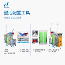CT Flat Mopping Cabinet Trolley - Cleanic Cleaning Equipment