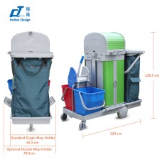 CT Roll Top Cabinet Trolley / Kentucky - Cleanic Cleaning Equipment