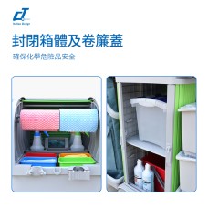 CT Roll Top Cabinet Trolley / Kentucky - Cleanic Cleaning Equipment