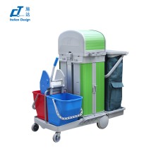 CT Roll Top Cabinet Trolley / Kentucky - Cleanic Cleaning Equipment