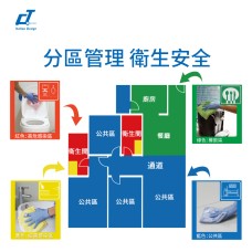 CT Flat Mopping Roll Top Cabinet Trolley - Cleanic Cleaning Equipment