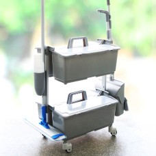CT No-Dirty Water Double Decks Trolley - Cleanic Cleaning Equipment