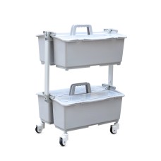 CT No-Dirty Water Double Decks Trolley - Cleanic Cleaning Equipment