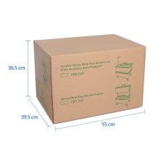 CT No-Dirty Water Double Decks Trolley - Cleanic Cleaning Equipment