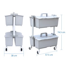 CT施達 無污水雙層手挽車 - Cleanic Cleaning Equipment