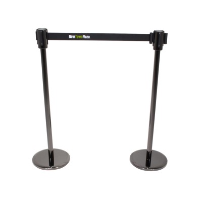 不銹鋼拉帶柱 黑色