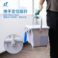 CT施達 靈巧型帶蓋玻璃清潔桶 玻璃桶 13L