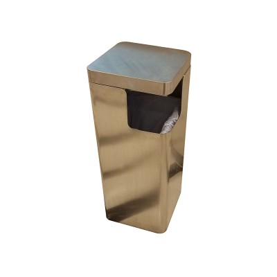 不銹鋼方形側開口垃圾桶