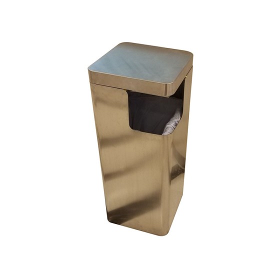 不銹鋼方形側開口垃圾桶