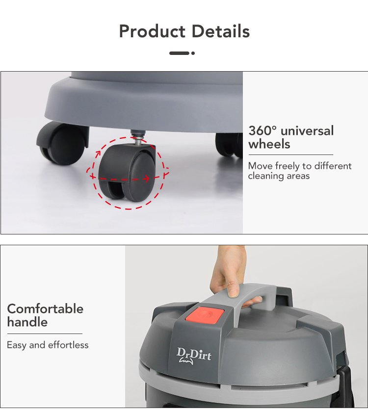 Dr.Dirt 10L Vacuum Cleaner - Cleanic Cleaning Equipment