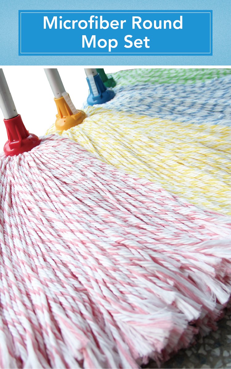 1661931899222240.jpg CT Microfiber Stripe Round Mop Complete - Cleanic Cleaning Equipment