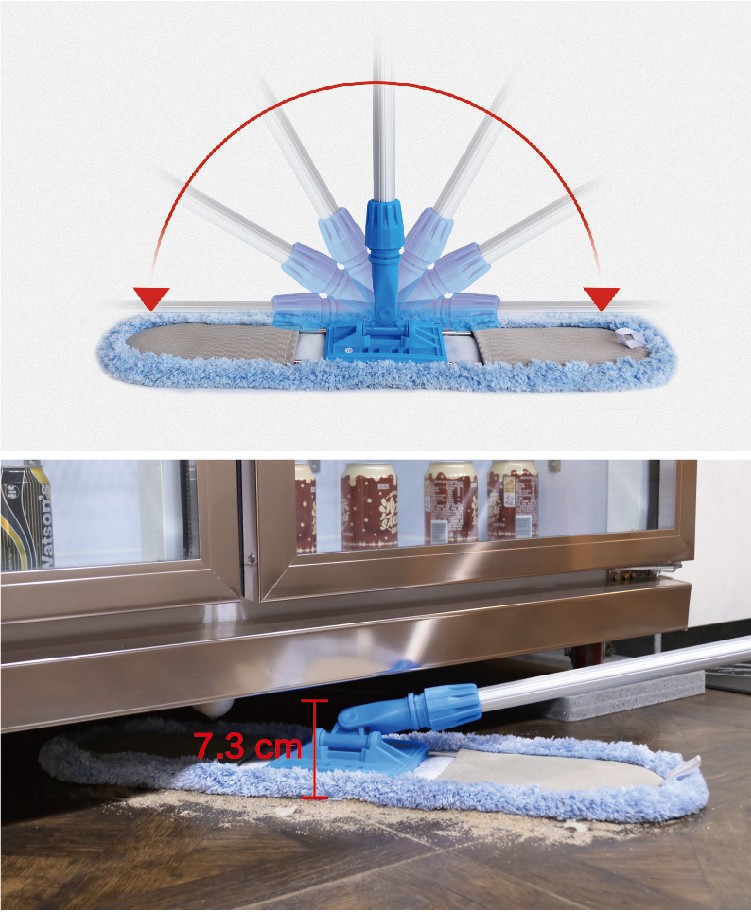 1662012937693874.jpg CT Microfiber Dust Mop Complete, US Style, Screw Thread Connector - Cleanic Cleaning Equipment