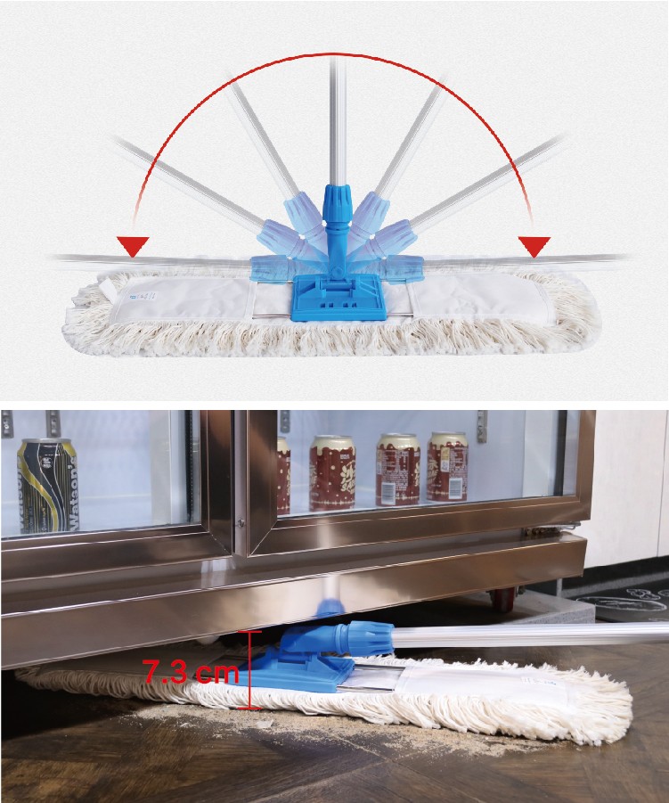 1662013170106168.jpg CT Acrylic Dust Mop Complete, US Style, Screw Thread Connector - Cleanic Cleaning Equipment