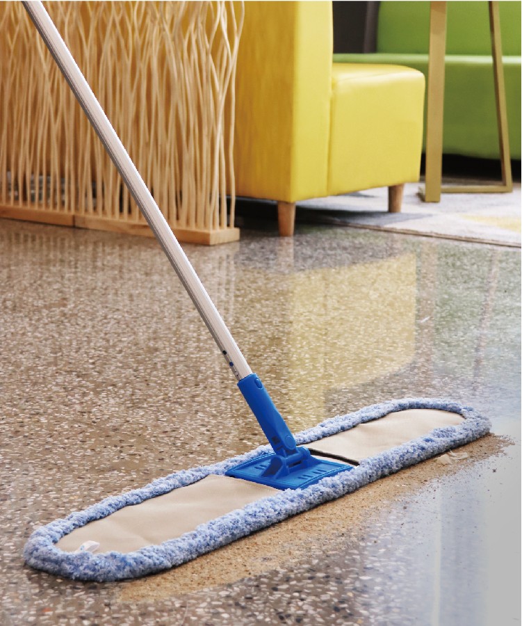 1662013350560965.jpg CT Microfiber Dust Mop Complete, US Style, Quick Lock Connector - Cleanic Cleaning Equipment