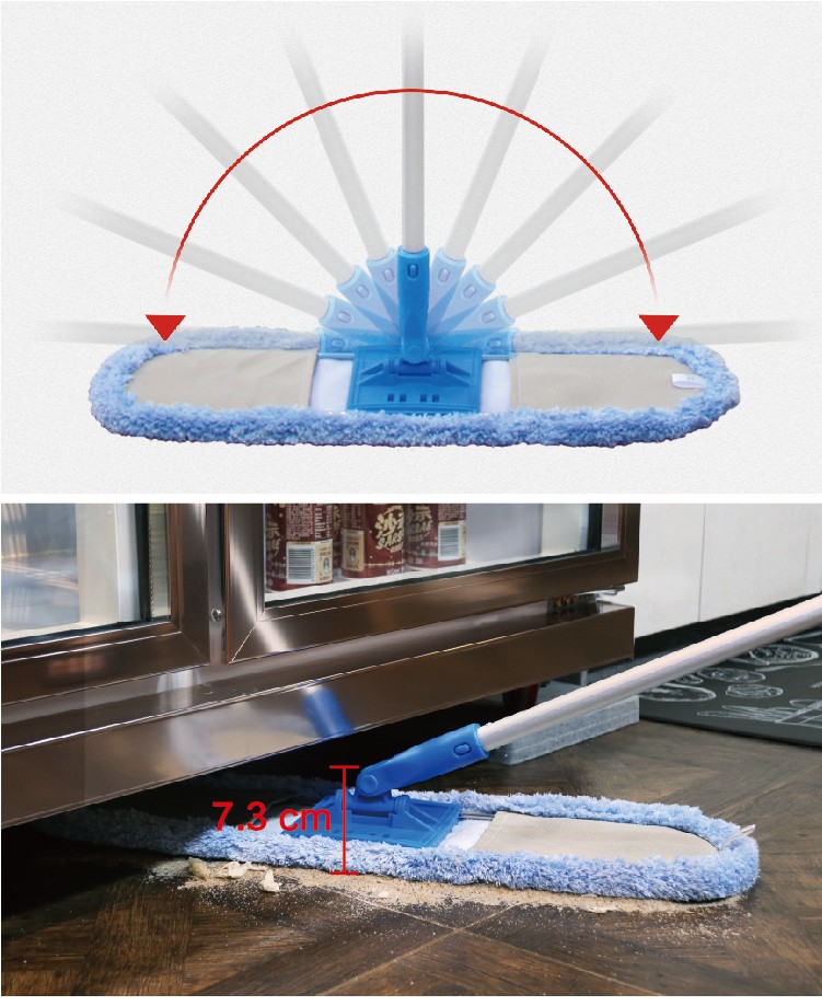 1662013351904382.jpg CT Microfiber Dust Mop Complete, US Style, Quick Lock Connector - Cleanic Cleaning Equipment