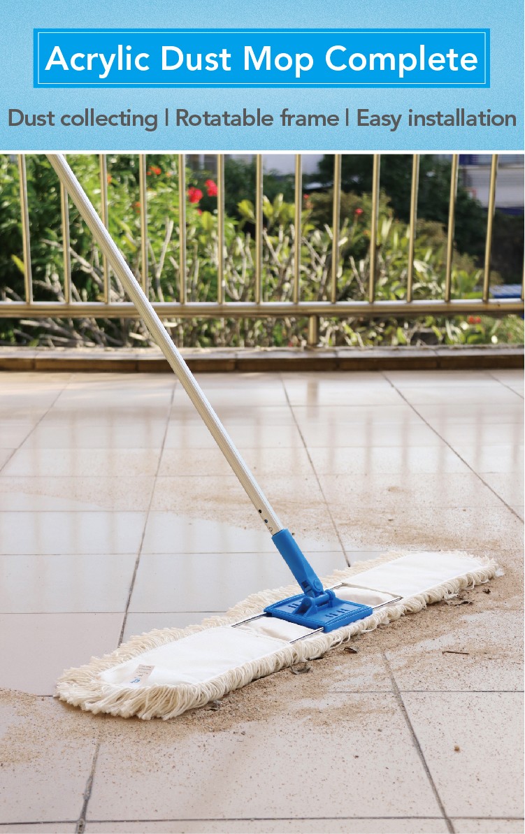 1662013609104014.jpg CT Acrylic Dust Mop, US Style, Quick Lock Connector - Cleanic Cleaning Equipment