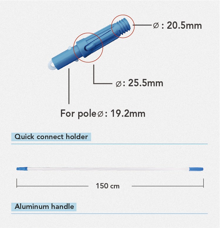 1662013610762974.jpg CT Acrylic Dust Mop, US Style, Quick Lock Connector - Cleanic Cleaning Equipment