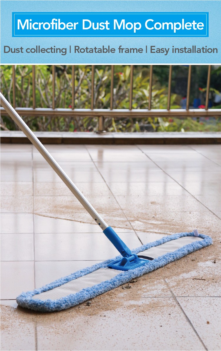 1662014224293448.jpg CT Microfiber Dust Mop, EU Style, Quick Lock Connector - Cleanic Cleaning Equipment