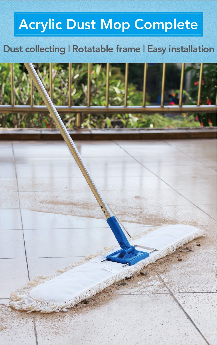 1662014300581398.jpg CT Acrylic Dust Mop, EU Style, Quick Lock Connector - Cleanic Cleaning Equipment
